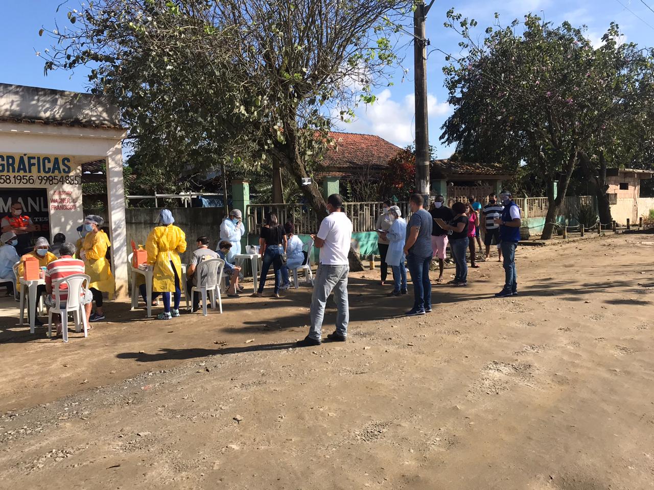 Dia D da Conscientização sobre os riscos do Coronavírus na Vila Canaã, em Araruama, identifica 5 pessoas com a doença