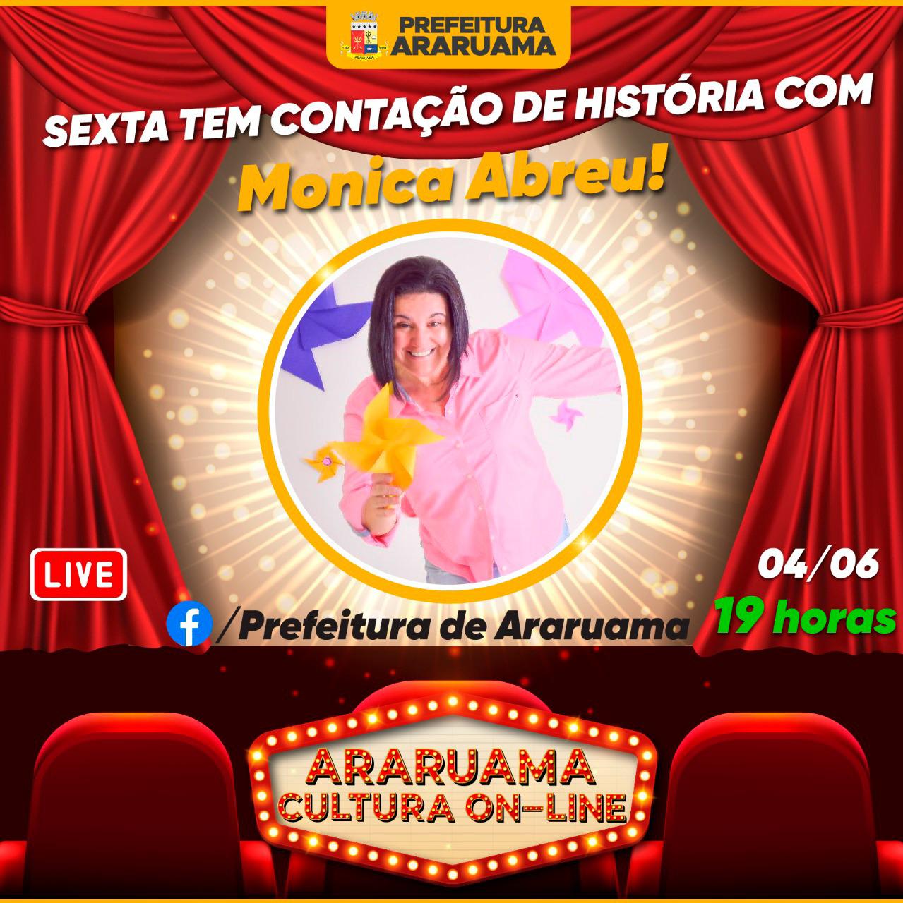 Monica Abreu se apresenta nessa sexta-feira no “Araruama Cultura On-line”