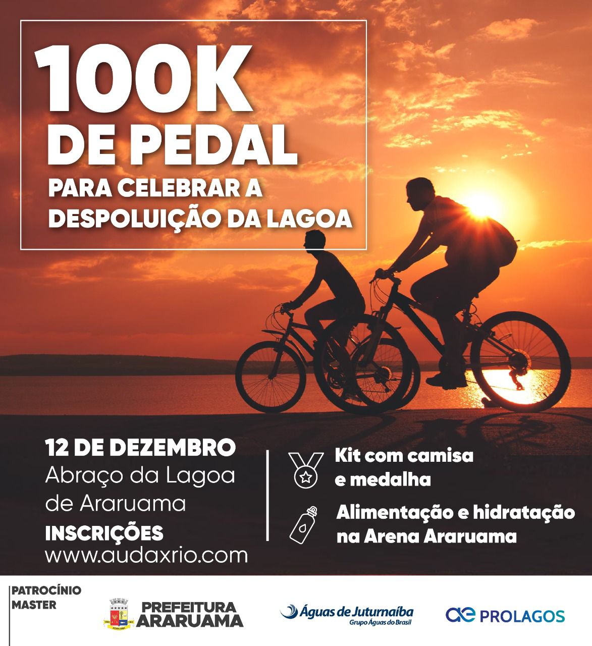 Passeio Ciclístico “Abraço da Lagoa de Araruama” vai mostrar a importância da sustentabilidade