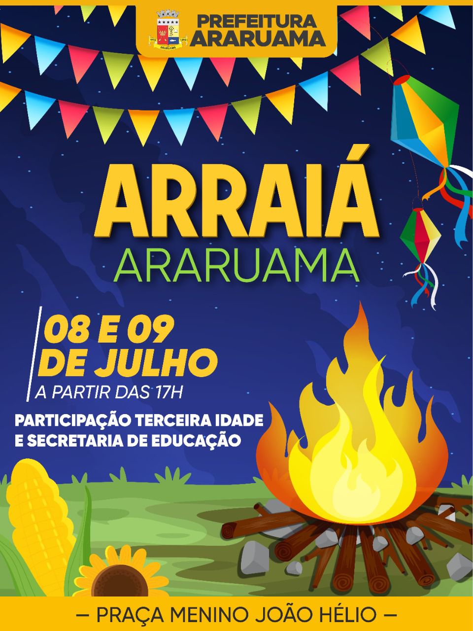 Prefeitura vai realizar a festa julina “Arraiá Araruama”
