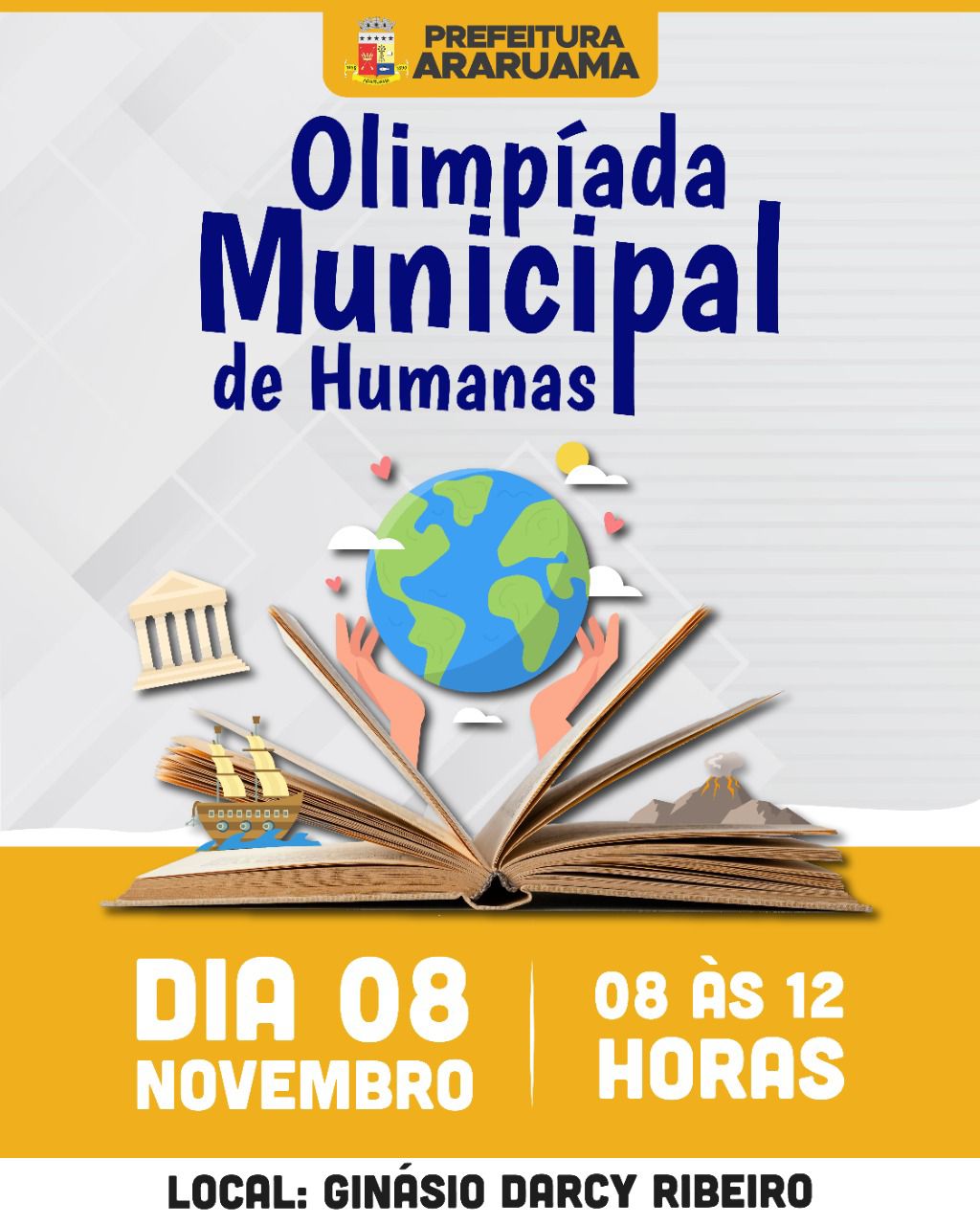 Prefeitura de Araruama vai realizar a “Olimpíada Municipal de Humanas”