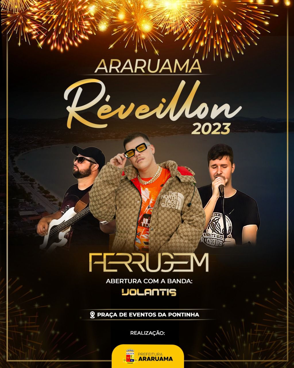 Araruama vai festejar o Réveillon 2023 com shows e a tradicional queima de fogos