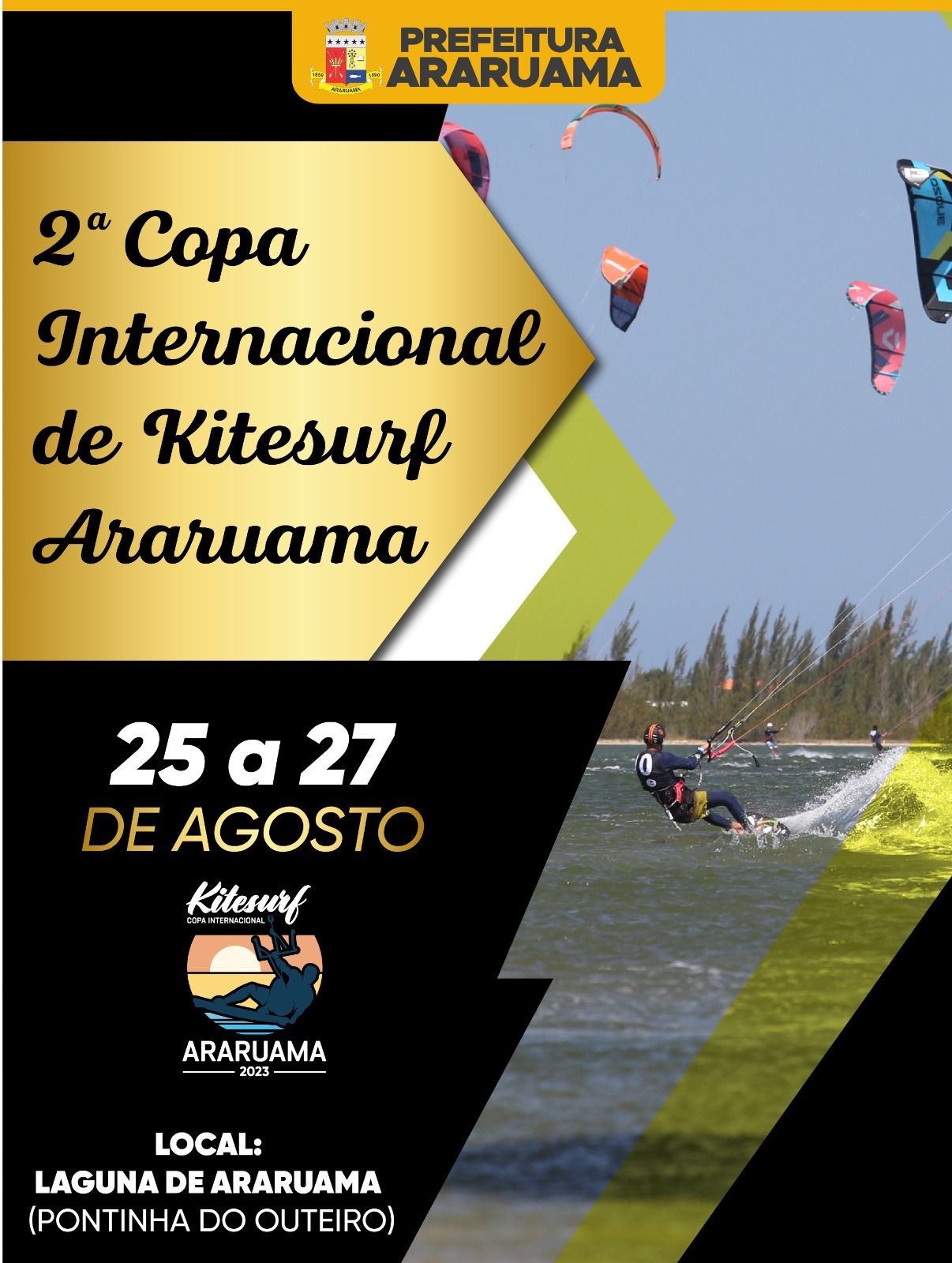 Prefeitura de Araruama vai realizar a 2ª Copa Internacional de Kitesurf