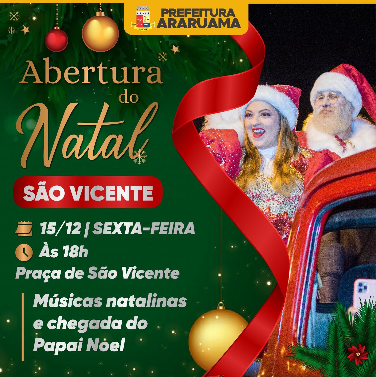 Distrito de São Vicente vai ganhar uma noite de magia e alegria para celebrar a chegada do Natal