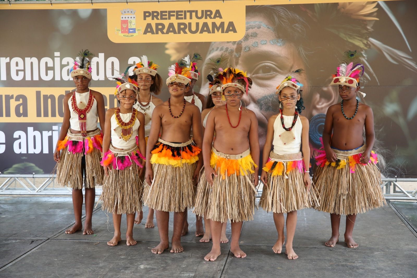 Evento da Cultura Indígena na Escola Honorino Coutinho, no sítio arqueológico, marca as comemorações pelo Dia dos Povos Indígenas