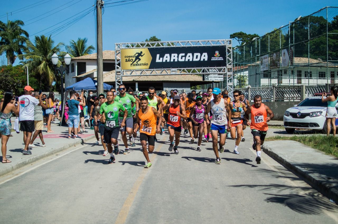 Corrida de São Sebastião reúne mais de 200 atletas às margens da Lagoa de Araruama