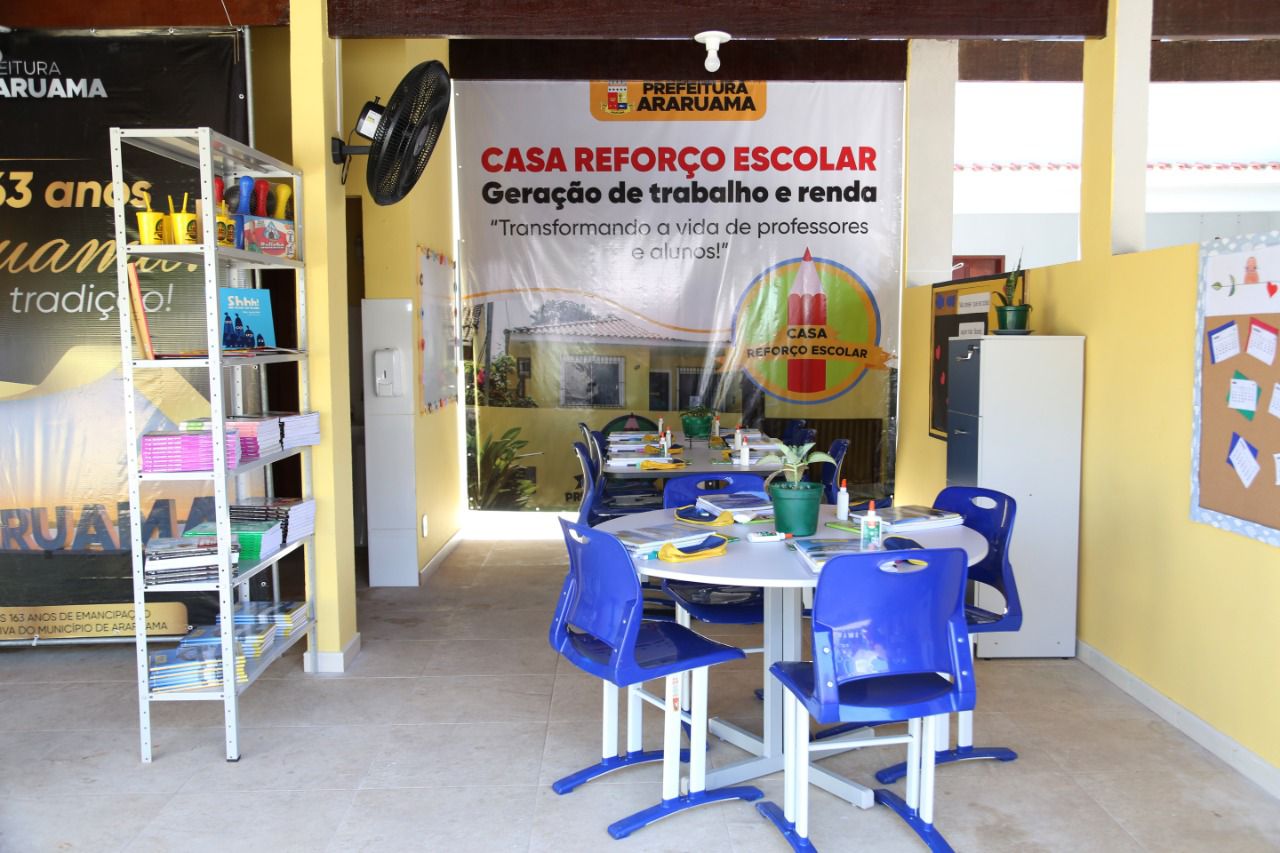 Prefeitura de Araruama inaugura “Casa Reforço Escolar” no bairro Praia do Hospício